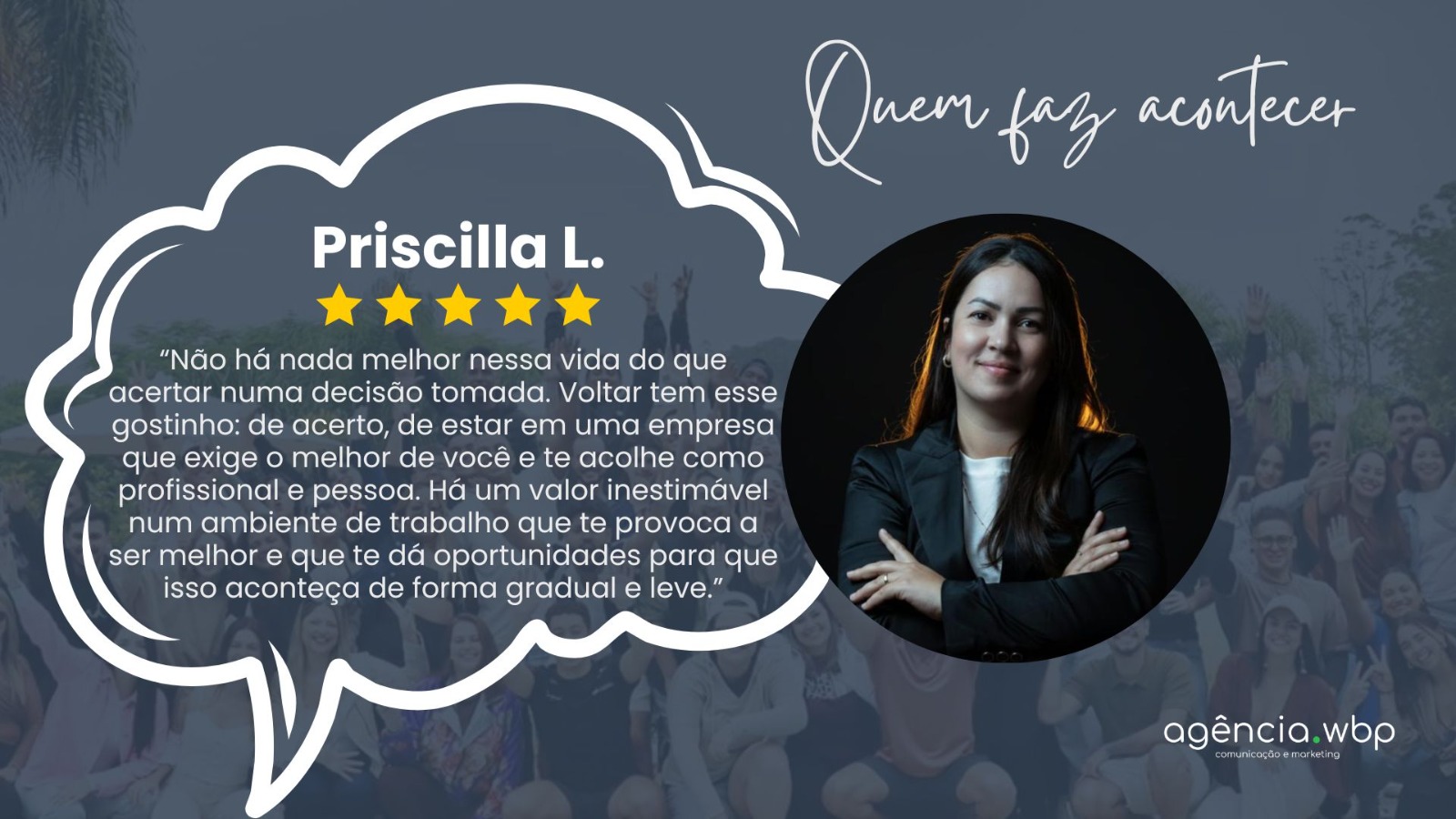 Depoimento de colaborador 3